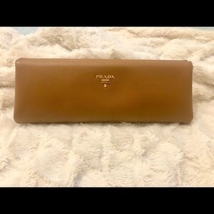 Prada East-West saffiano clutch